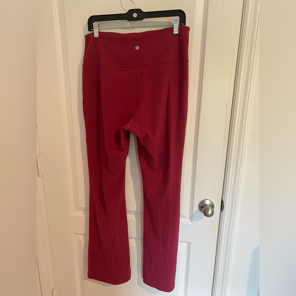 Lululemon Athletica Red Flare Pants - Picture 2 of 4
